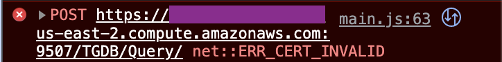 troubleshooting cert error