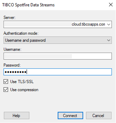 healthcare spotfire data stream connect