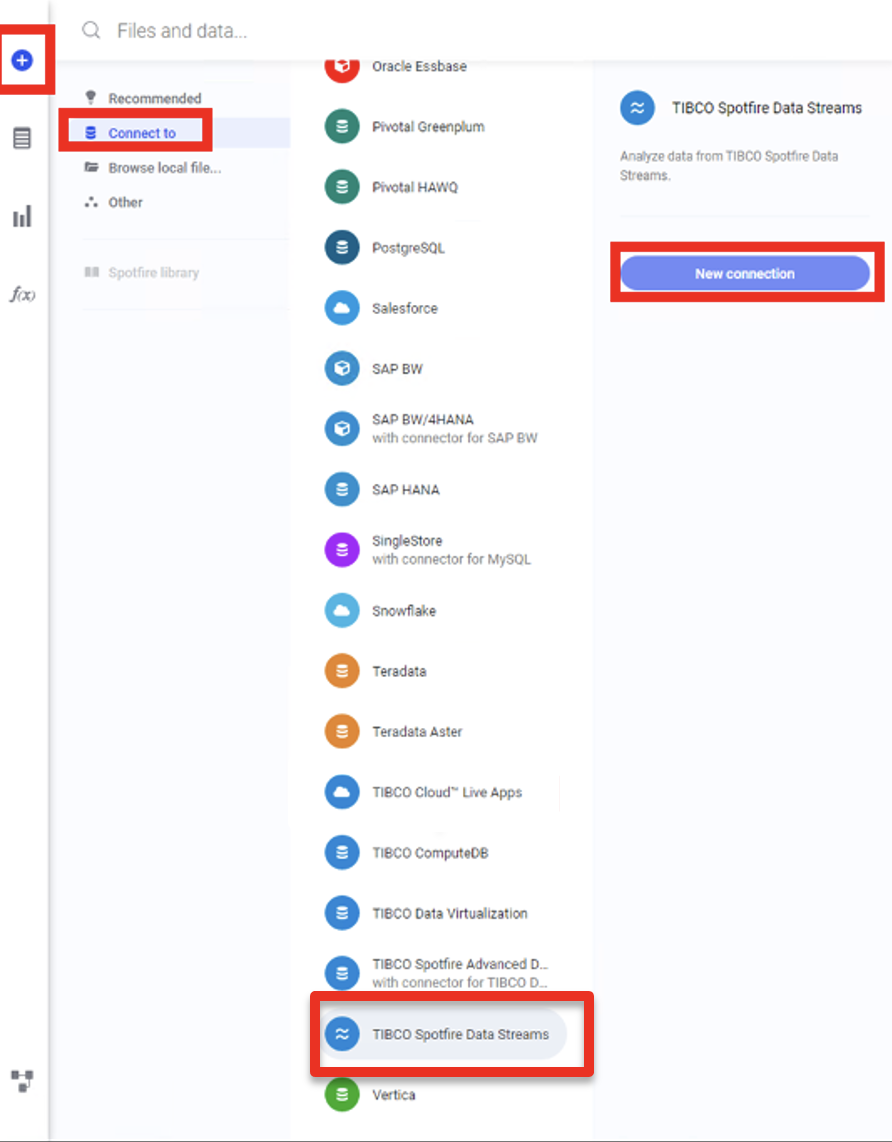 healthcare spotfire data stream connect